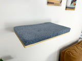 Wooden Wall Mounted Cat Shelf "LUCY", Cat Bed With Soft Cushion