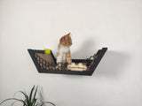 Hexagon Cat Shelf - Modern Cat Shelves for Walls - Cat on a Climbing Wall - Wall Mounted Cat Bed - Cat Wall Furniture - Cat Wall Shelves