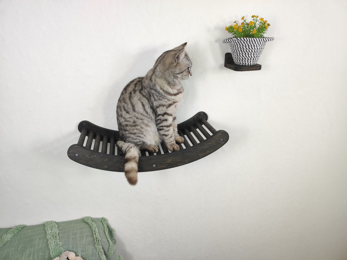 Cat modern "wave" shelf, Cat ladder, Cat staircaise, Cat shelf