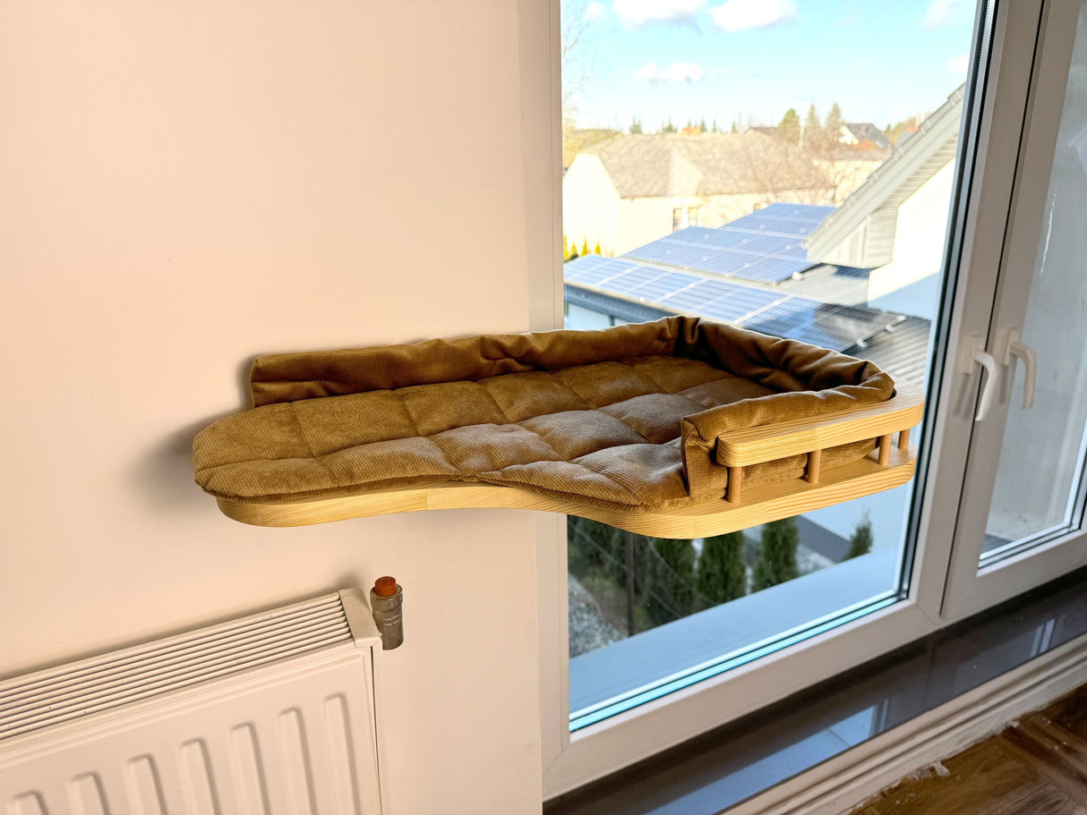 Window Cat Bed, Wall Mounted Cat Bed With Cushion