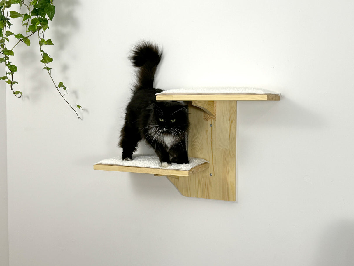 Wall shelves for cats, Cat Climbing Wall, Furniture for cats / Shelves for cats made of natural wood