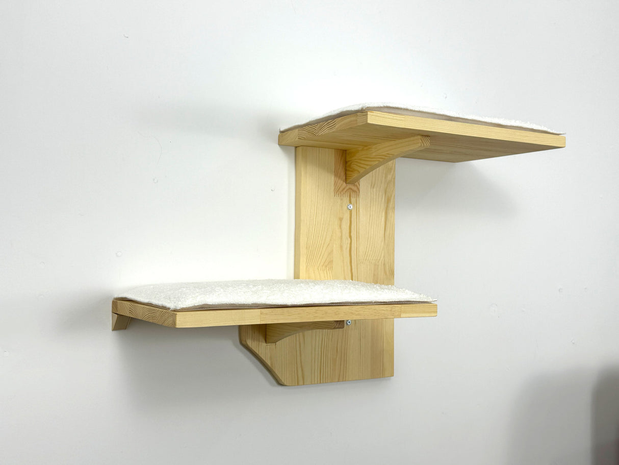 Wall shelves for cats, Cat Climbing Wall, Furniture for cats / Shelves for cats made of natural wood