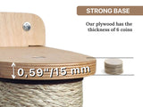 strong base of material for scratching pole