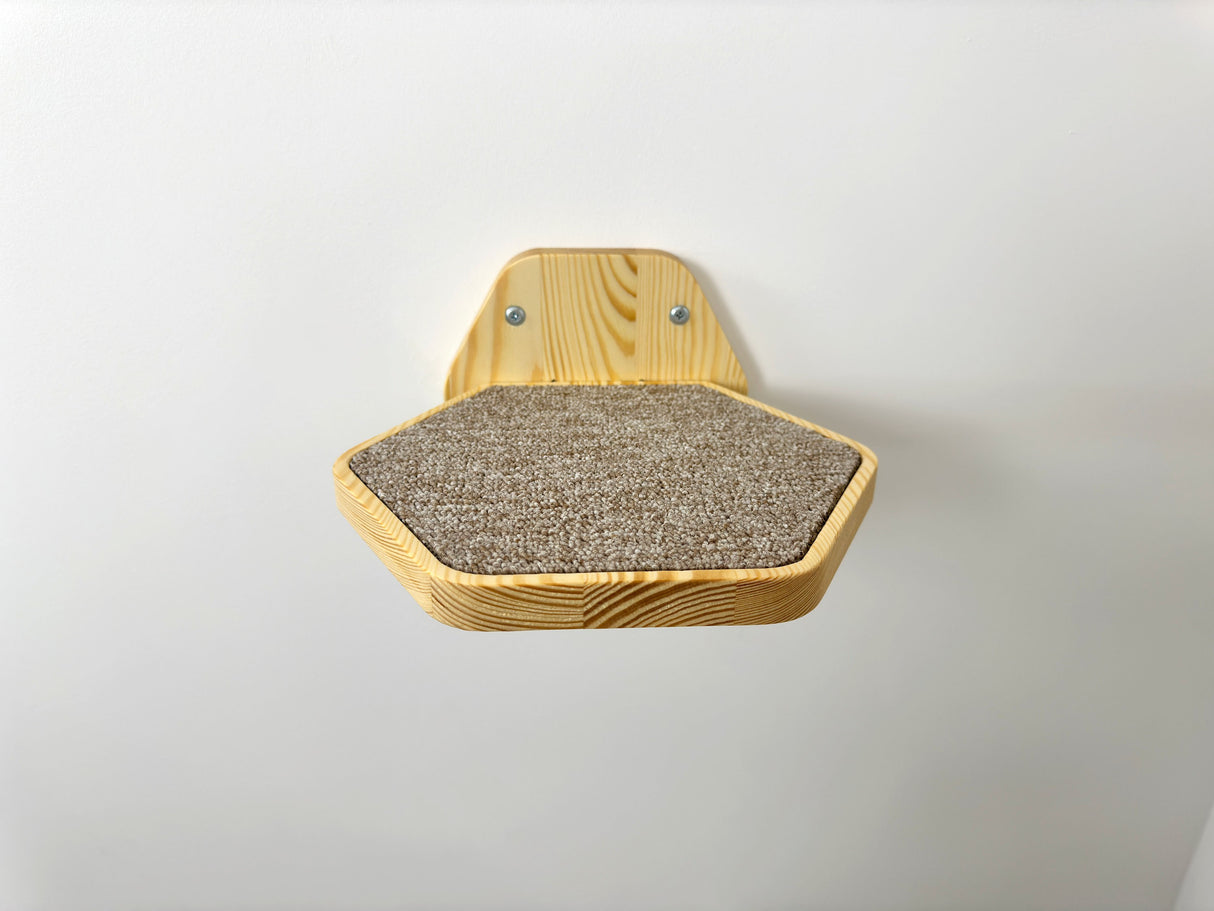 Hexagonal Wall-Mounted Cat Steps, Cat steps, Cat ladder