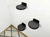 Cat wall furniture, Cat wall steps, Set of 3 round steps