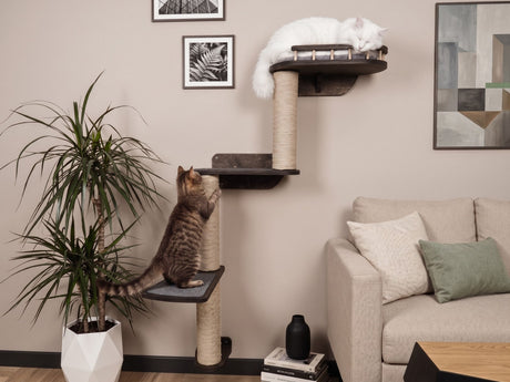 Vertical Cat Scratching Post with Bed