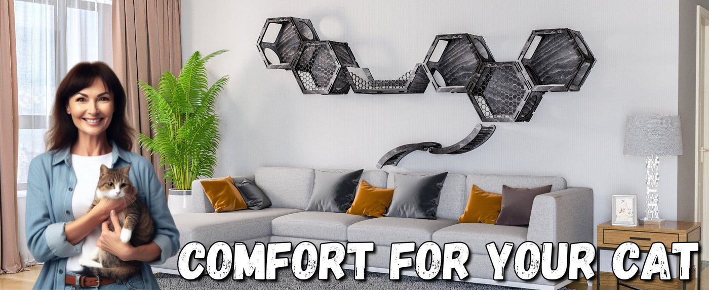 cat wall mounted shelves