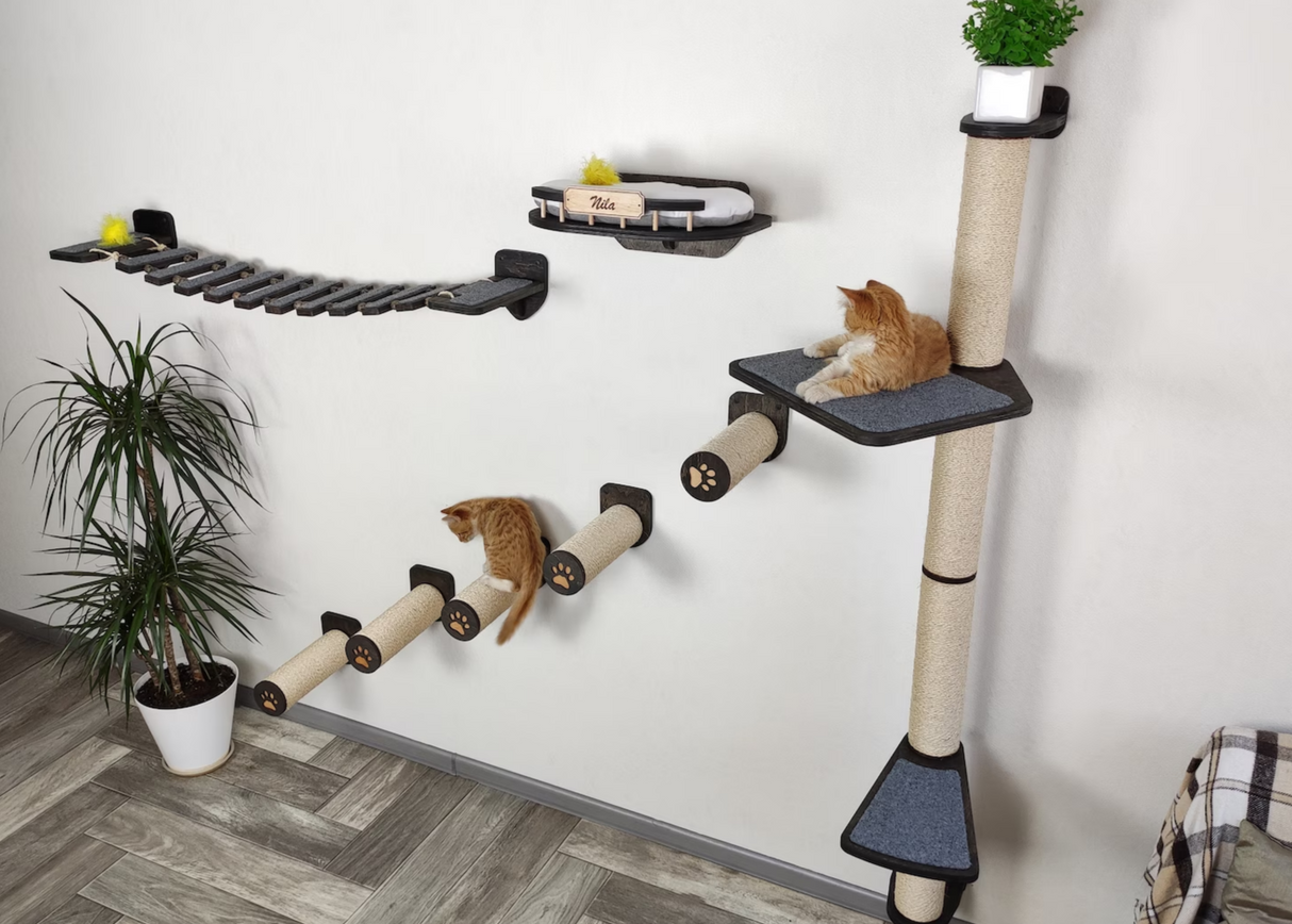 Cat wall furniture - Cat scratching post - Modern design by RshPets