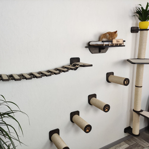 Cat modern tree - wall mounted