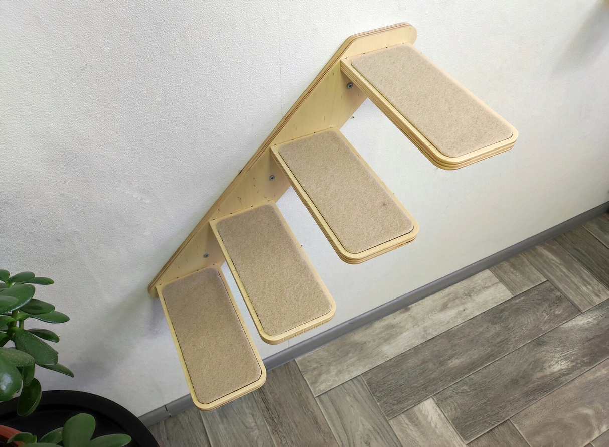 Cat wall ladder with steps, Cat wall steps