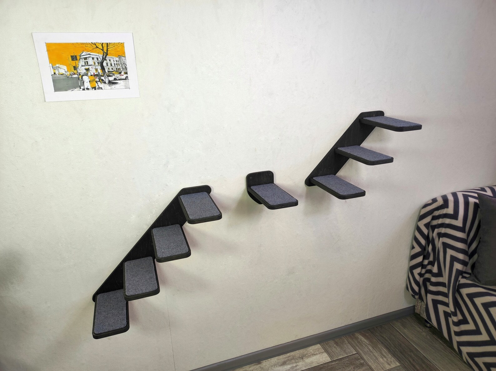 Cat wall steps