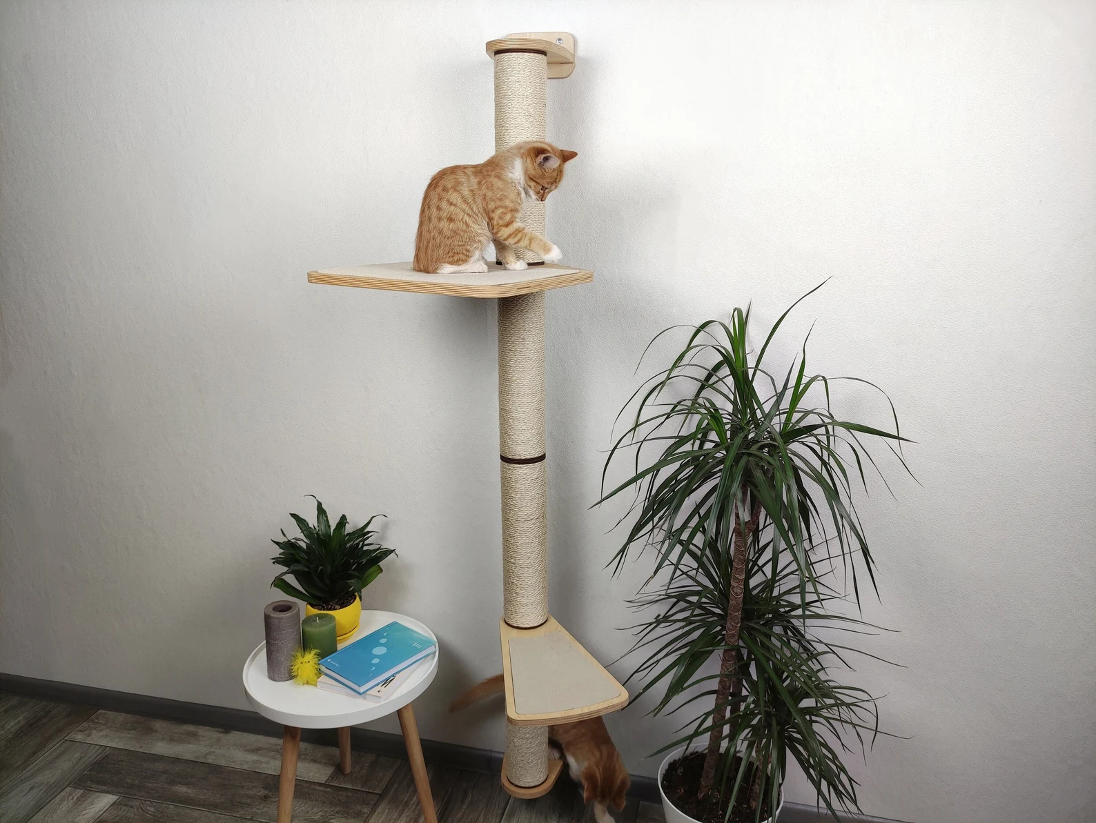 Cat scratching post  - wall mounted