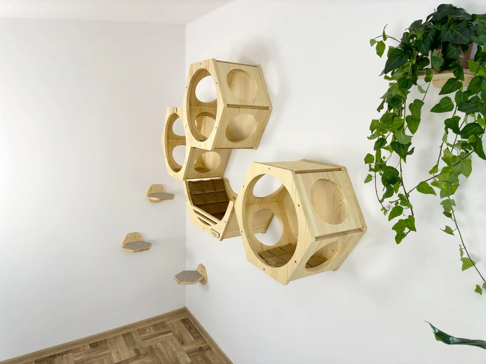 Wall shelves for cats - Natural