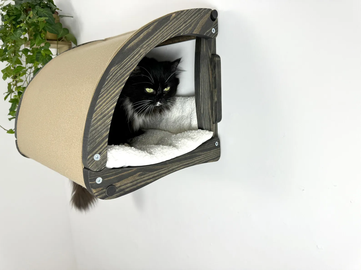 Wall cat cave, Cat wall tunnel, Cat perch