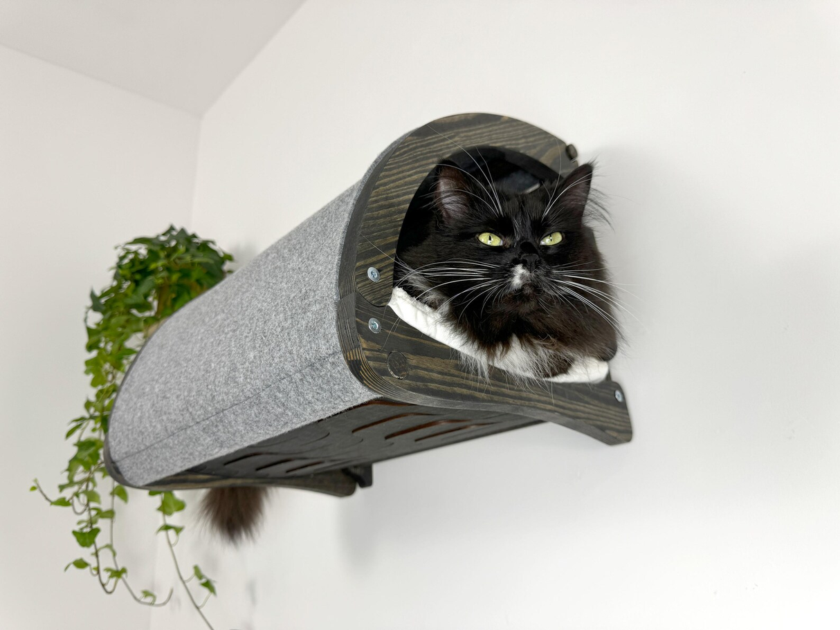 Wall cat cave, Cat wall tunnel, Cat perch