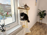 Cat window perch, Cat condo, Cat wall tree, Universal furniture set for curious cats