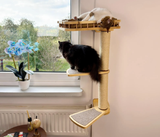 Cat window perch, Cat condo, Cat wall tree, Universal furniture set for curious cats