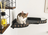 Wall corner cat shelf - Set of shelves for the inner corner of the room for a cat