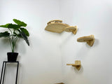 Cat corner shelf and steps - Natural