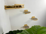 Cat corner shelf and steps - Natural