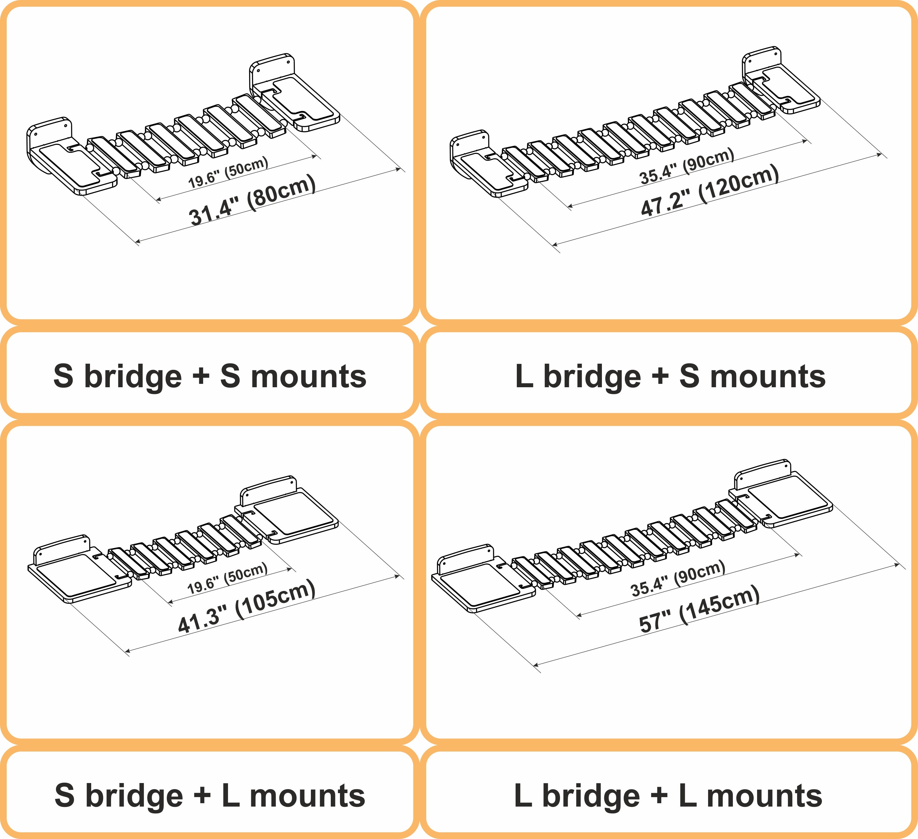 Double "S" bridge - Dark - rshpets