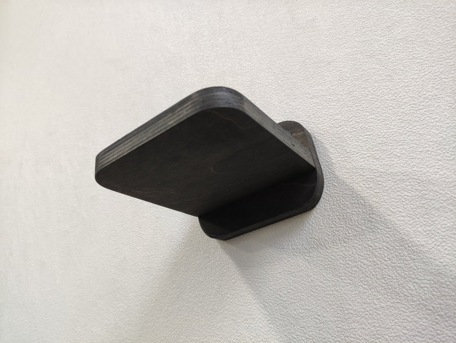 drak wood step on the wall