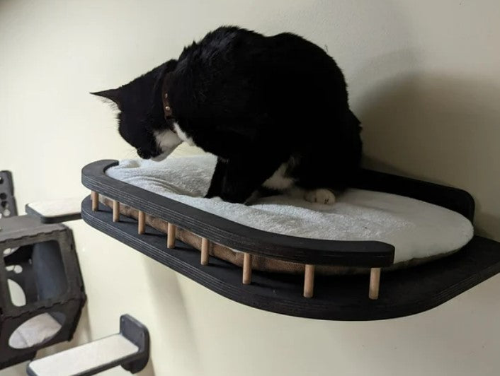 Shelf bed for big cats - dark
