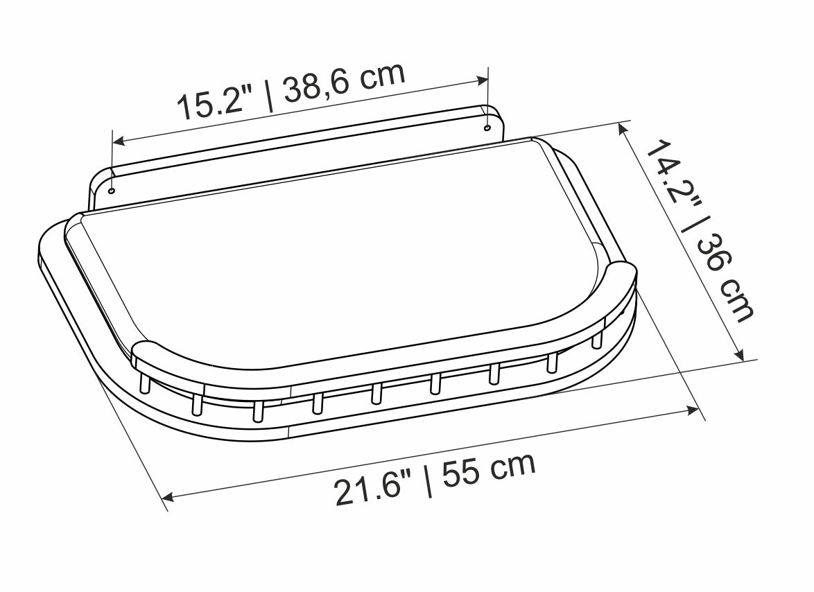 Cat wall shelves - set for big cats - Dark & Bed plus Feeding shelf