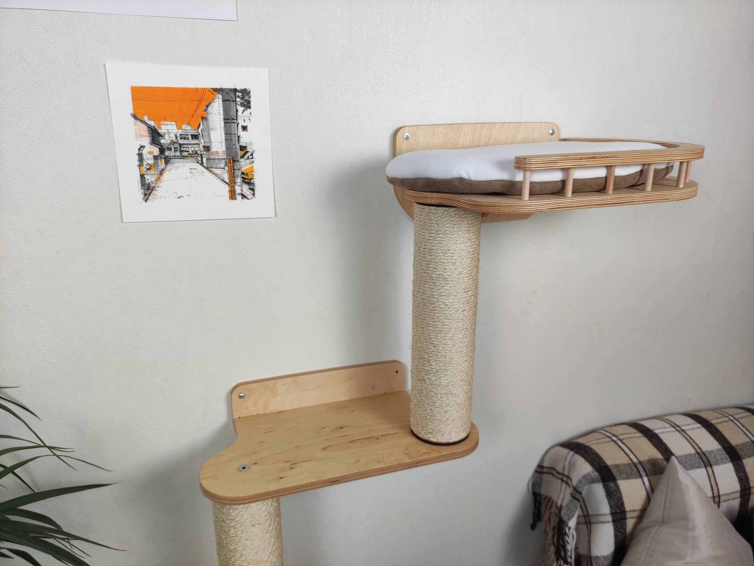 Cat furniture set "Snake" - Light