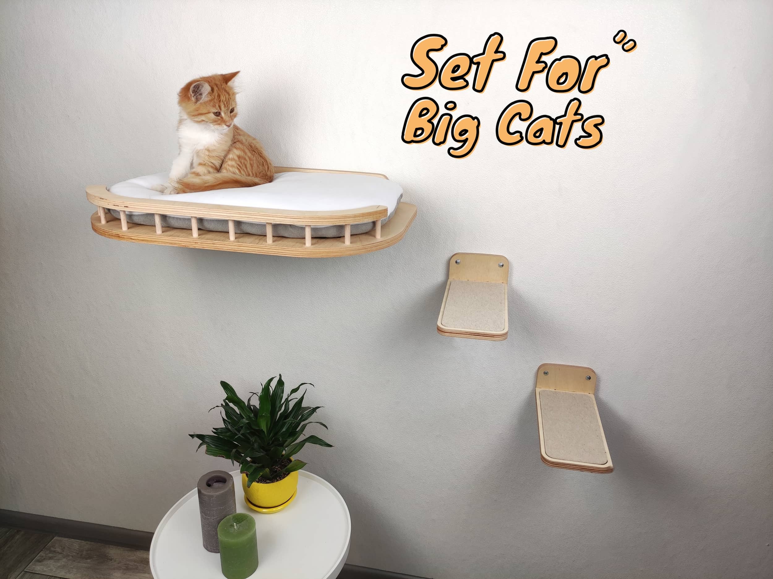 "Big cat" bed set - Light