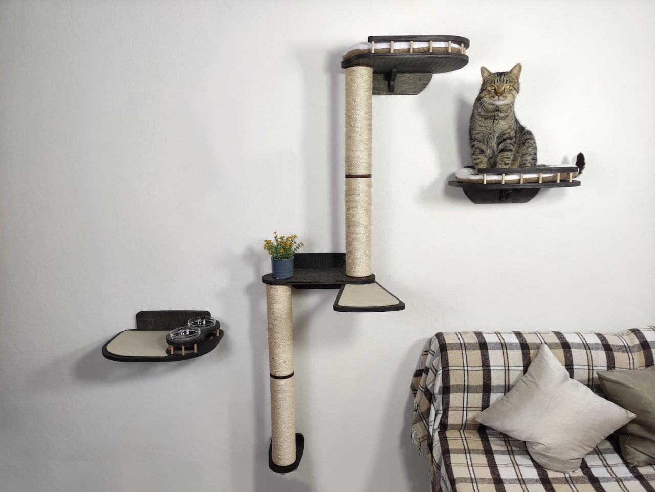 Cat tree tower "Snake MAXI" - Cat modern set